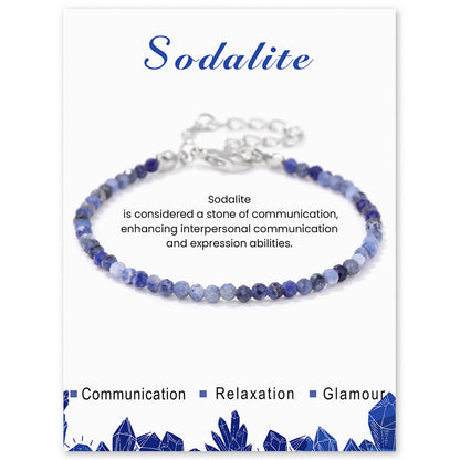 Healing Stone Bracelet Collection Energy Bracelets 3026 Sodalite