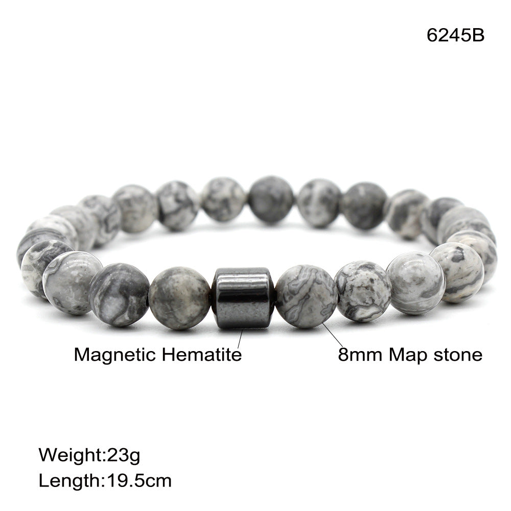 Magnetic Hematite Natural Stone Energy Bracelet 2846