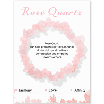 Mindful Gemstone Array – Natural Energy Amplifiers 3024 Rose Quartz