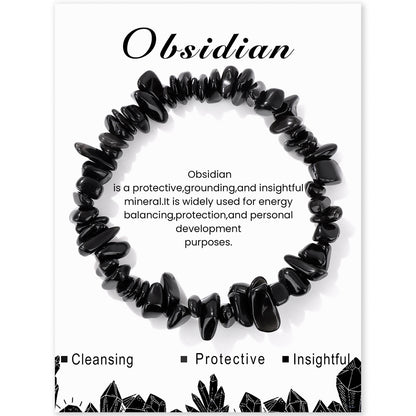 Mindful Gemstone Array – Natural Energy Amplifiers 3024 Obsidian