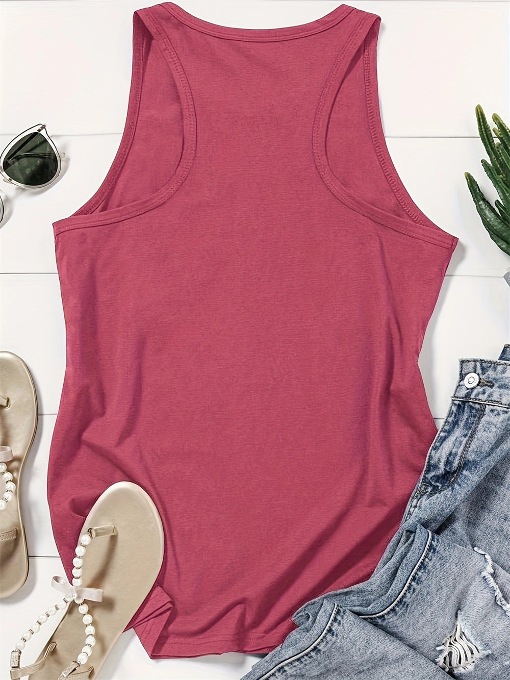 Minimalist Love Heart Design Sleeveless Tank 2831