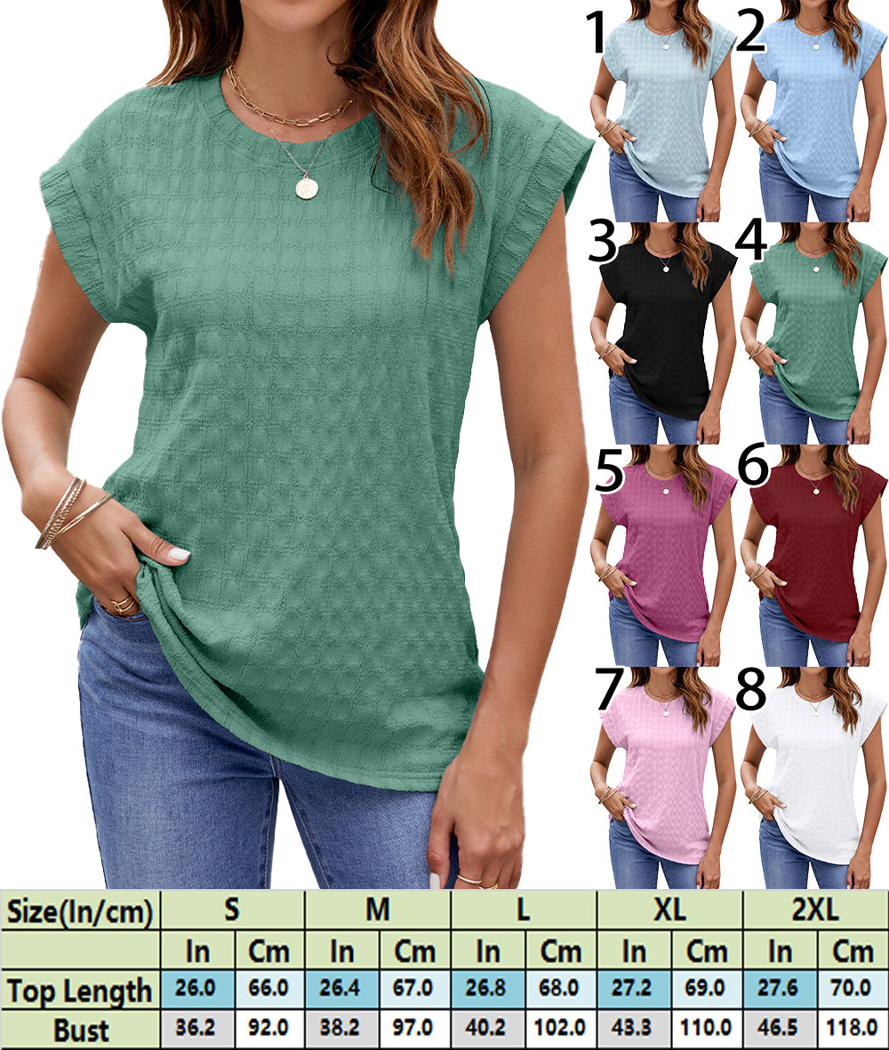 Modern Textured Shirt Top 2974