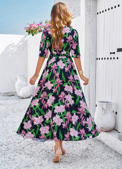 Petals Parade Flowy Midi Dress 2977