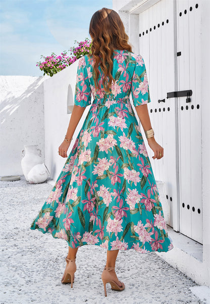 Petals Parade Flowy Midi Dress 2977