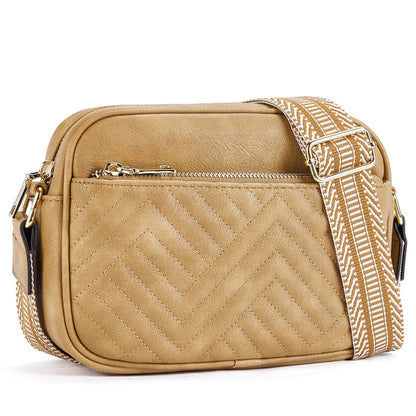 Quilted Texture Crossbody Bag 2810