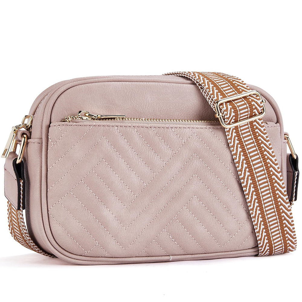 Quilted Texture Crossbody Bag 2810