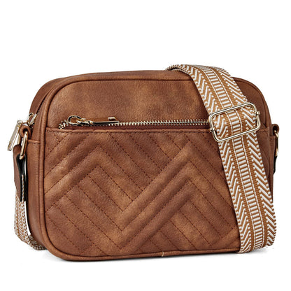 Quilted Texture Crossbody Bag 2810