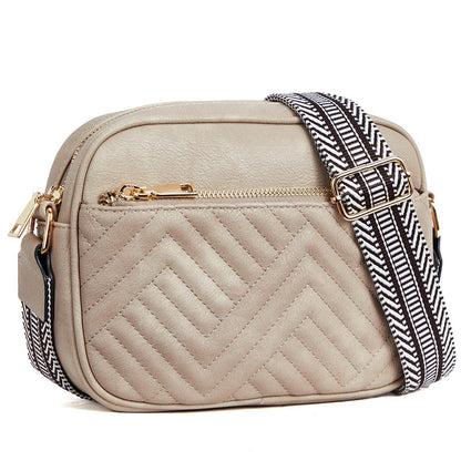 Quilted Texture Crossbody Bag 2810