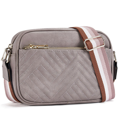 Quilted Texture Crossbody Bag 2810