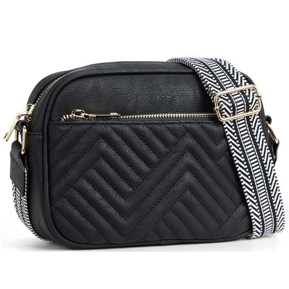 Quilted Texture Crossbody Bag 2810