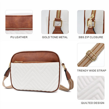 Quilted Texture Crossbody Bag 2810