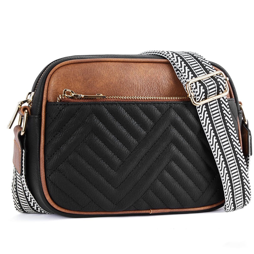 Quilted Texture Crossbody Bag 2810