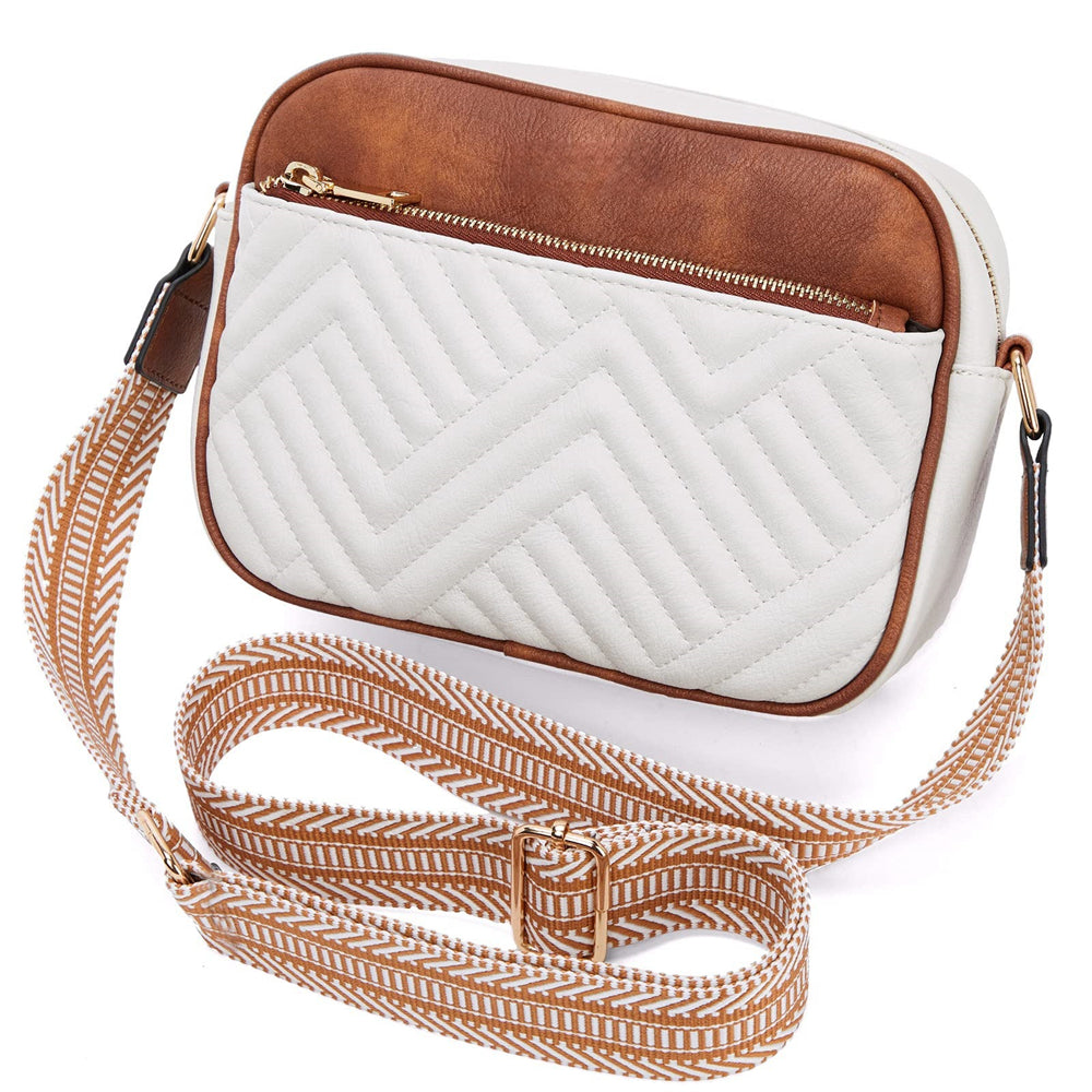 Quilted Texture Crossbody Bag 2810