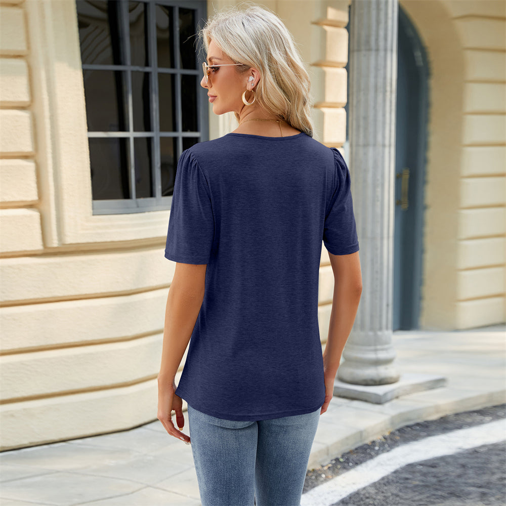 Relaxed Fit with Pleated Design Tee 2780