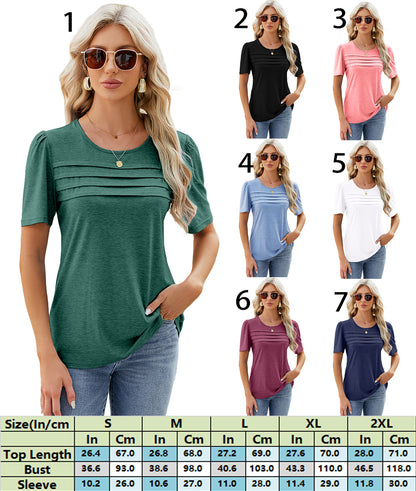 Relaxed Fit with Pleated Design Tee 2780