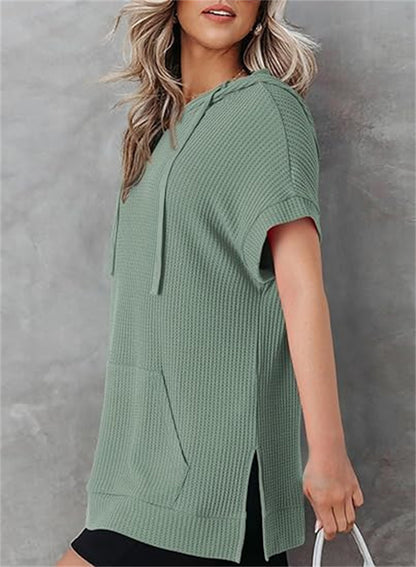 Relaxed Knit Tunic with Front Pockets 2901