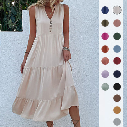 Resort Collection: Sleeveless Layered Dress 3005 Mix Color