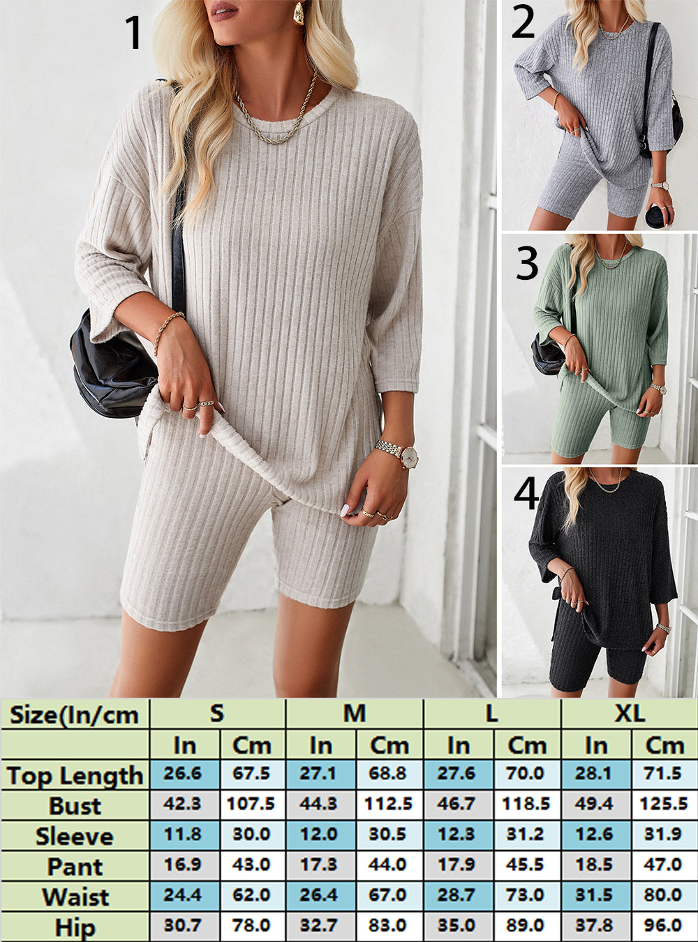 Ribbed Knit Pullover Day Dress 2759