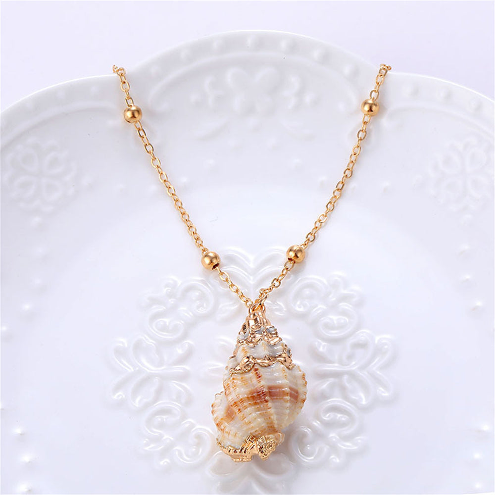 Seashell Charm Necklace – Coastal Fashion Piece 3037 #6