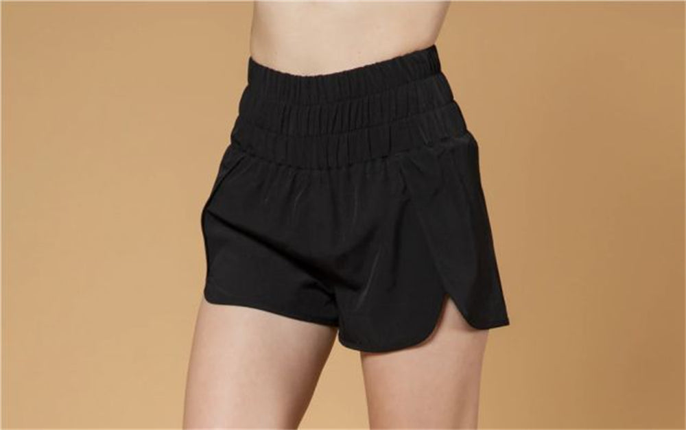 Simple Comfy Daywear Shorts With lining 2950 Black