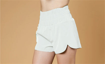 Simple Comfy Daywear Shorts With lining 2950 White