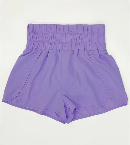 Simple Comfy Daywear Shorts With lining 2950 Purple