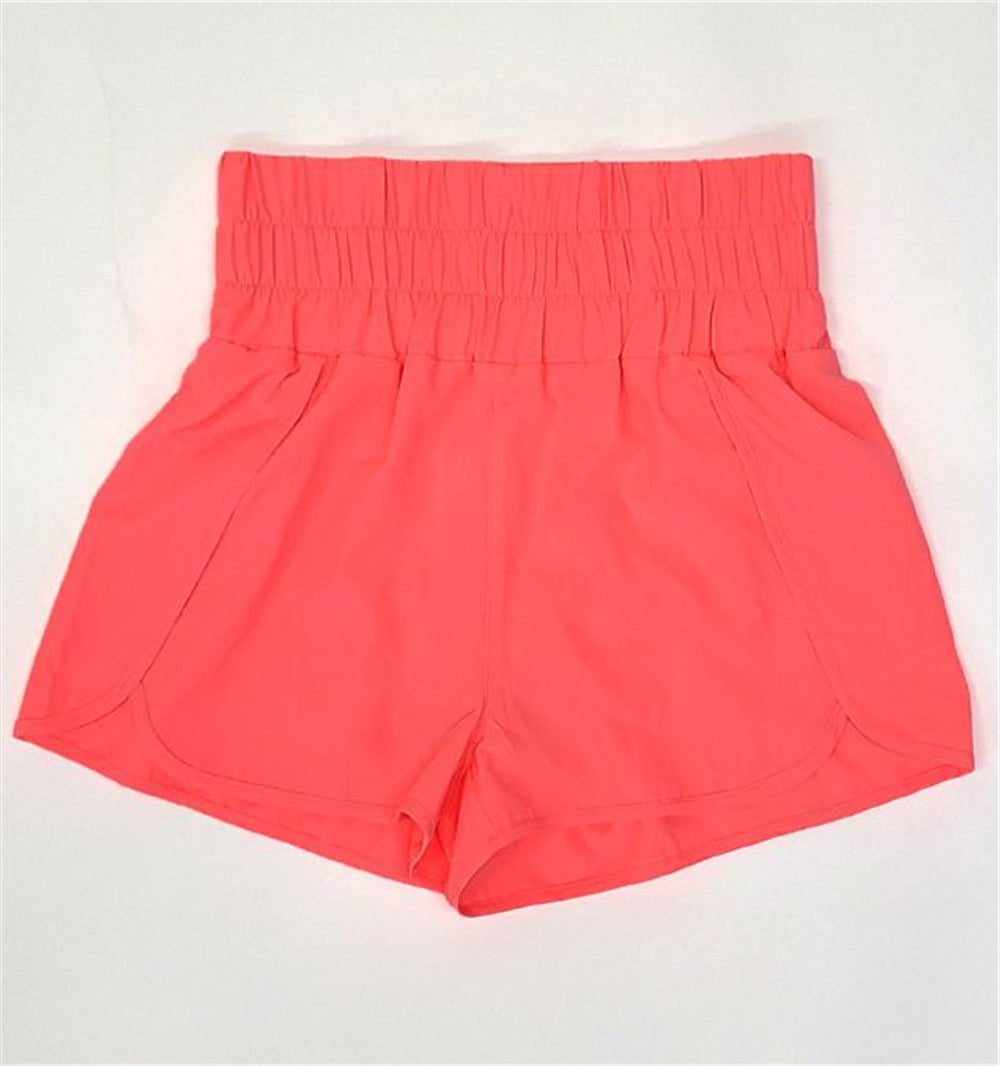 Simple Comfy Daywear Shorts With lining 2950 Red