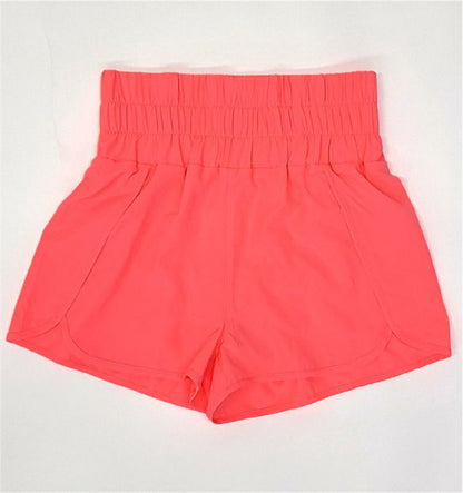 Simple Comfy Daywear Shorts With lining 2950 Red