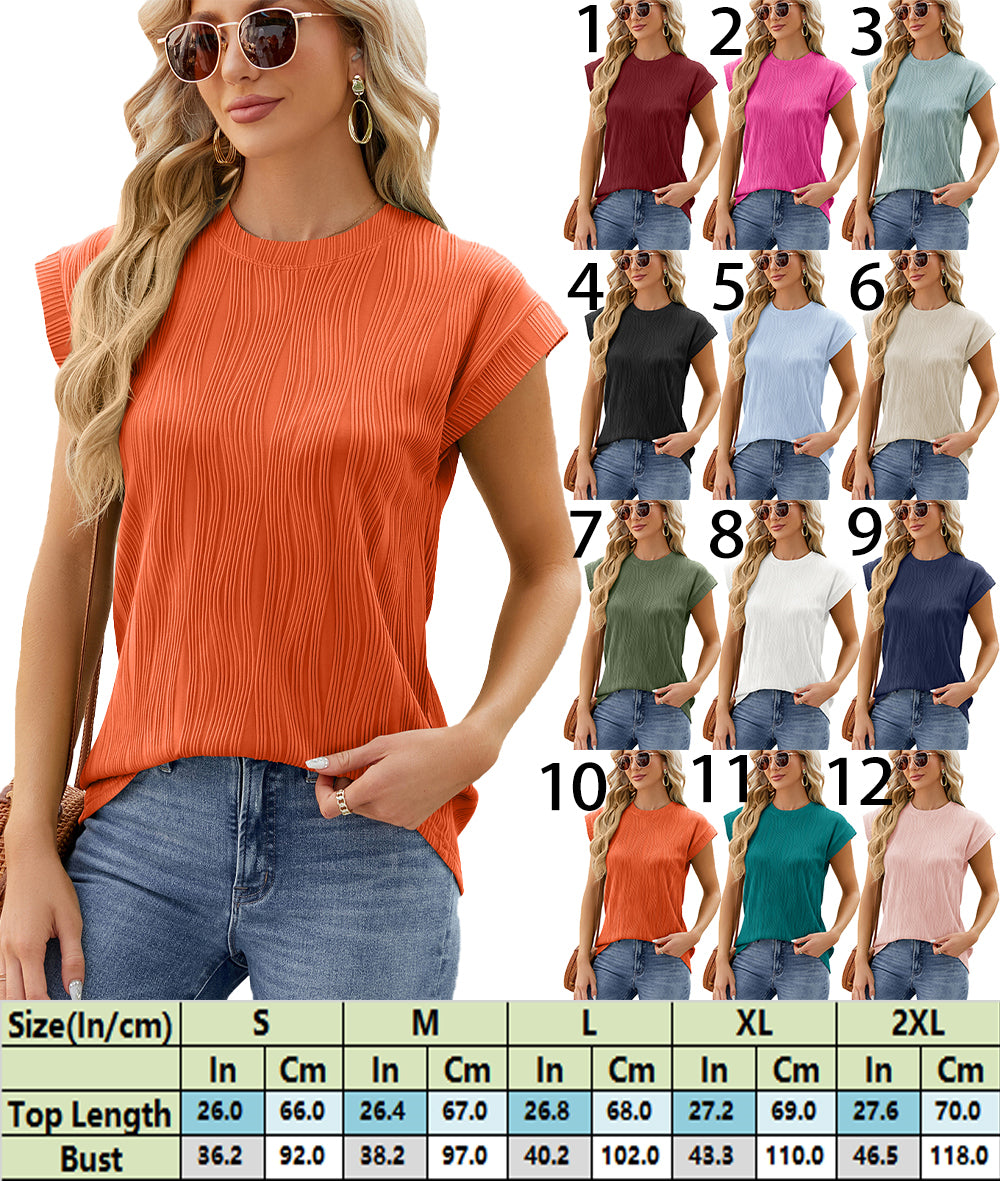 Simple Lines Ribbed Top 2925