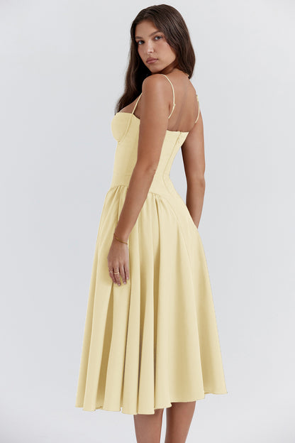 Sleeveless A-Line Dress for Sunny Days midi dress 3044