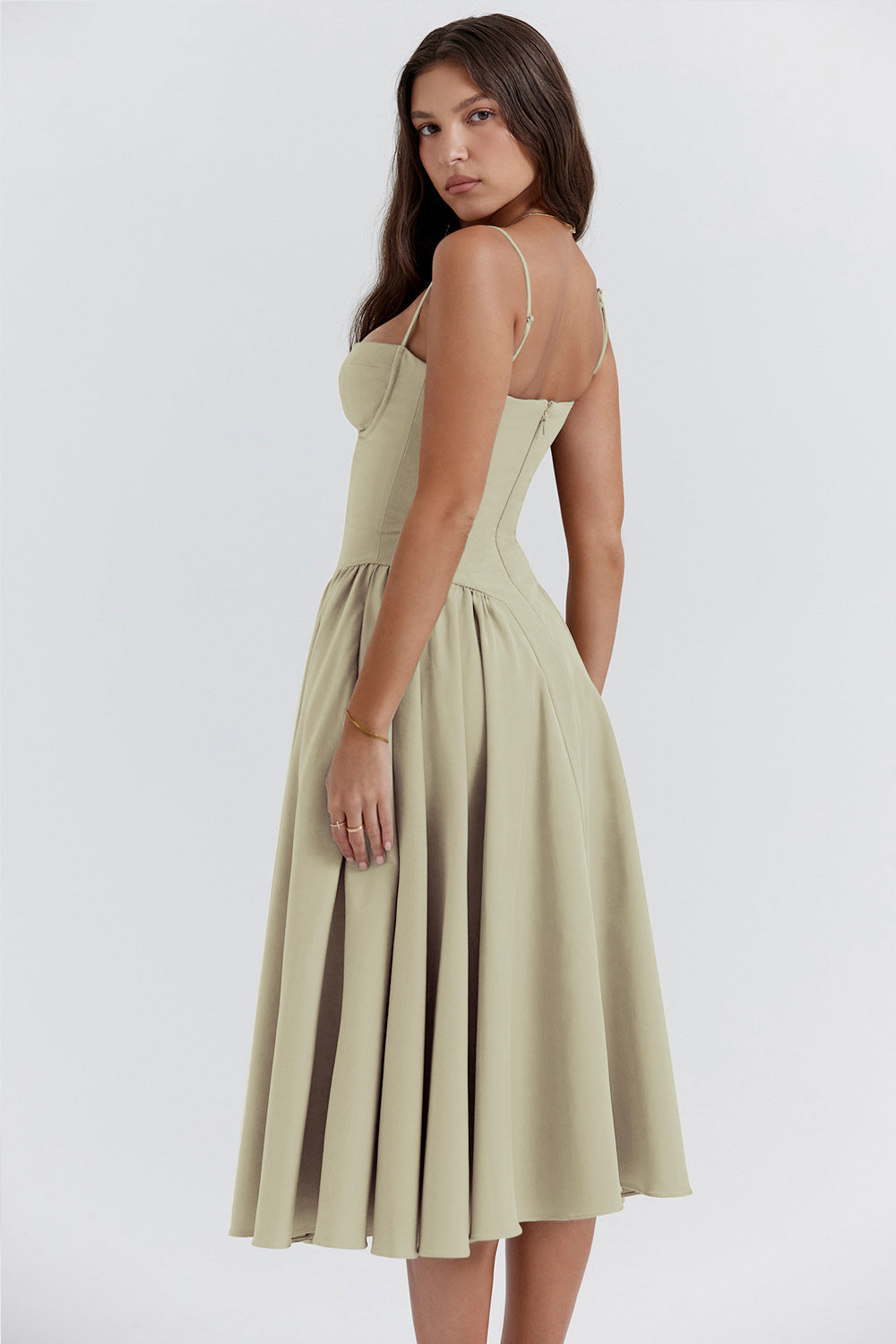 Sleeveless A-Line Dress for Sunny Days midi dress 3044