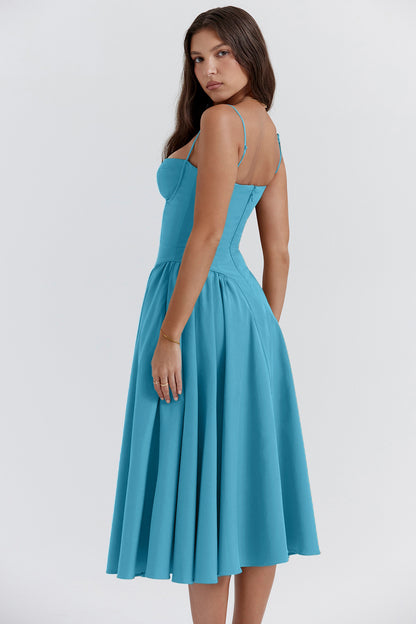 Sleeveless A-Line Dress for Sunny Days midi dress 3044