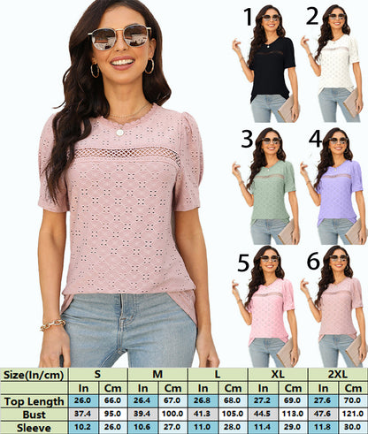 Summer Eyelet Lace Top 2872