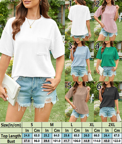 Summer Knit Short Sleeve Top 2951