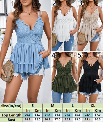 Summer Lace Ruffle Blouse 2879