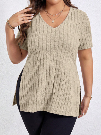 Textured Knitwear Blouse 2908 Apricot