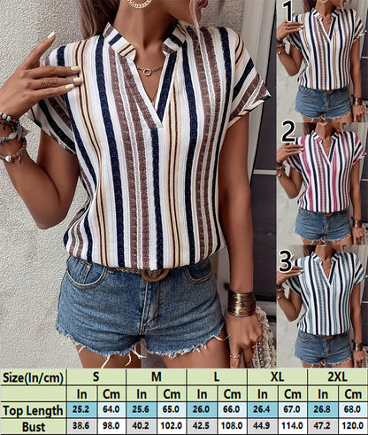 Vertical Stripe Patterned Top 2998