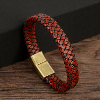 Vintage Style Braided Leather Bracelet 2819