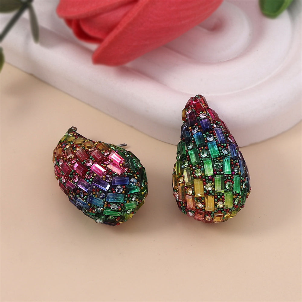 Zircon Teardrop Earrings 2923 Colour