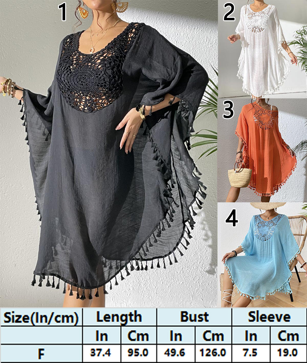 summer dresses with sleeves Cover-Up beach casual dresses 3038