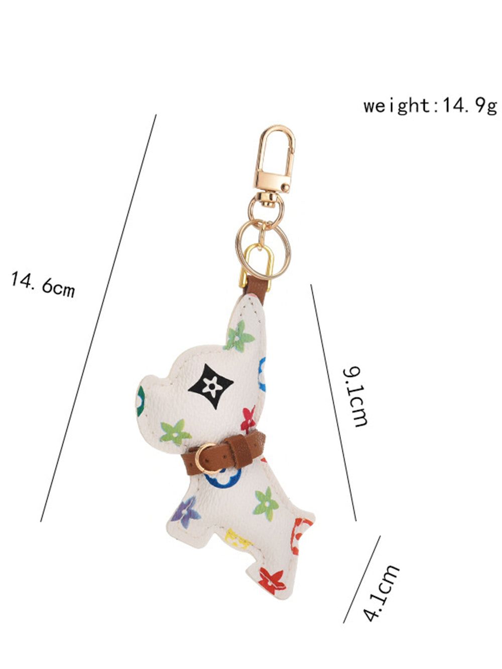 Dog Pattern key Chain